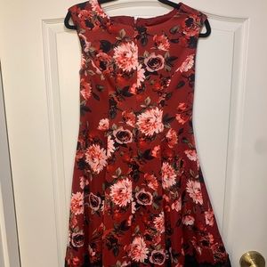 Roz and Ali Red Floral Dress